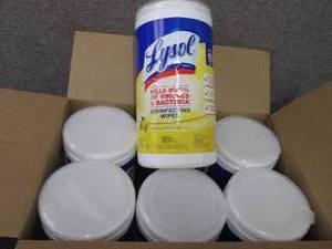 lot 192 image: LYSOL Disinfecting Wipes Canister,...
