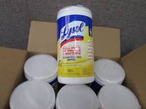 lot 193 image: LYSOL Disinfecting Wipes Canister,...