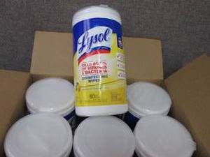 lot 194 image: LYSOL Disinfecting Wipes Canister,...