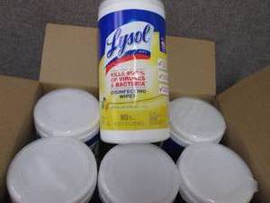lot 197 image: LYSOL Disinfecting Wipes Canister,...