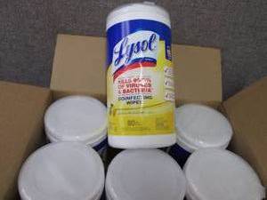 lot 198 image: LYSOL Disinfecting Wipes Canister,...