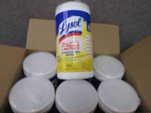 lot 199 image: LYSOL Disinfecting Wipes Canister,...