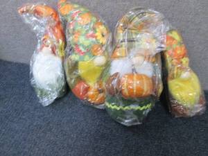 lot 246 image: 4 Fall Gnomes...