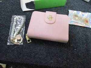 lot 323 image: Small Ladies Wallet, Heart Jewelry...