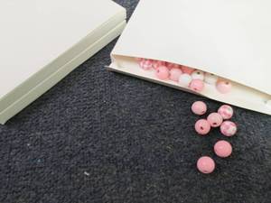 lot 332 image: 3- 126 pc Wooden Craft Beads Sets...