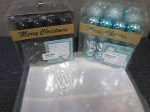 lot 339 image: 2 pks Christmas Ornaments, Christma...