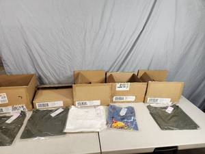 lot 196 image: 30 New Assorted Kid and Adult Shirts