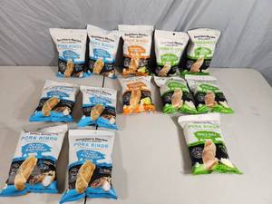 lot 230 image: 13 New Bags of Assorted Pork Rinds