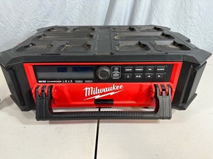 lot 14 image: Milwaukee M18 Lithium-Ion Cordless PACKOUT RadioSpeaker with Built-In Charger