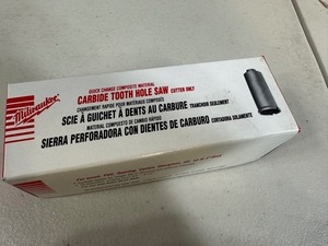 lot 87 image: New Milwaukee Carbide Tooth Hole Saw 1 18 inch