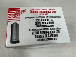 lot 91 image: New Milwaukee Carbide Tooth Hole Saw 3 inch