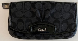 lot 97 image: NWT Coach Clutch, Coach & Cashmere Gloves