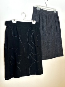 lot 162 image: Vintage Esacada Skirt and Vintage Girogio Armani Skirt
