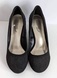 lot 75 image: Madeleine Stewart Faux Suede Wedges