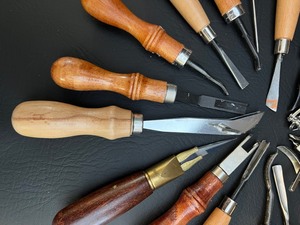 lot 330 image: Leather Carving Tools and more