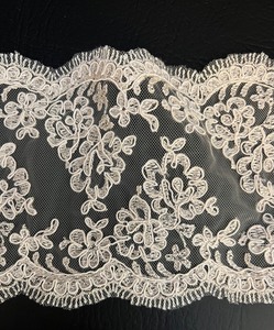 lot 342 image: Antique French Guipure Lace