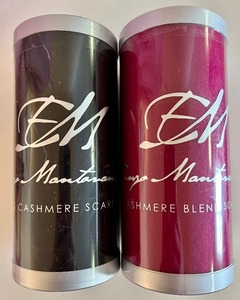 lot 131A image: Very Soft & Long Pastel Pink Wrap and 2 New Enzo Mantovani Cashmere Scarves