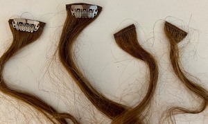 lot 138 image: Light Brown Real Hair Extensions