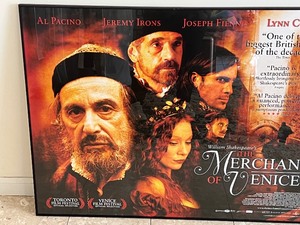 lot 285 image: Autographed Framed Movie Poster The Merchant of Venice