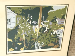 lot 34 image: Framed Print Entitled Hollylocks
