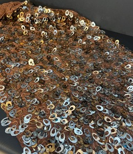 lot 381 image: Funky, Fun Fabric with Metallic Details