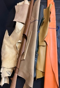 lot 235 image: Heavy and Thick Leather Remnants