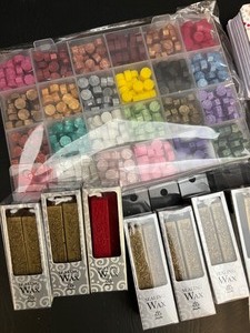 lot 388 image: Colored Wax for Correspondence Stamps & More