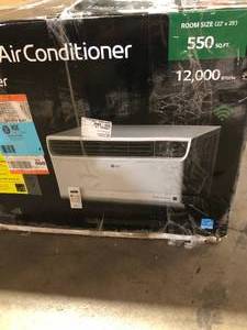 lot 4 image: LG Electronics  12,000 BTU Dual Inverter Smart Window Air Conditioner LW1222IVSM Cools 550 Sq. Ft. with Remote, Wi-Fi Enabled Customer returns Review all pictures