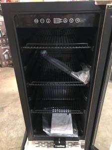 lot 34 image: COLZER 15 inch Beverage Refrigerator with Glass Door 126 Cans Mini Beverage Cooler Under Counter Freestanding Built in Centre Garage Fridge with Lock for Drink Beer Soda Wine Water Customer returns Review all pictures