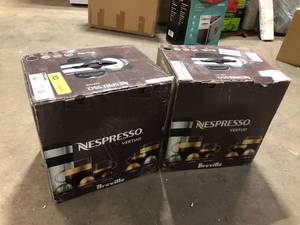 lot 35 image: Nespresso - Vertuo Matte Black by Breville - Matte Black Lot of 2 Customer returns review all pictures