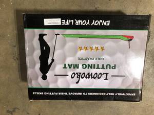 lot 38 image: Golf Practice Putting Mat Golf Practice, Customer return Review all pictures