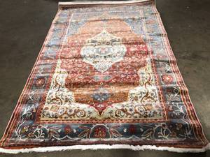 lot 48 image: Unique Loom  (Brand Rating 4.45) Baracoa Miramar Rust Red 5 5 x 8 0 Area Rug Customer returns Review all pictures