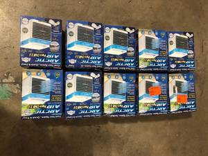 lot 55 image: ARCTIC AIR  76 CFM 4 Speed Portable Evaporative Cooler for 45 sq. ft., Lot of 8, Customer returns, Review all pictures
