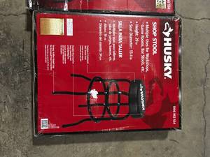 lot 5 image: Lot of 3 Husky  29 in. Shop Stool Customer returns Review all pictures