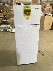 lot 19 image: Avanti  7.4 cu.ft. Built-in Top Freezer Refrigerator in White Customer returns Review all pictures