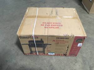lot 22 image: Royal Gourmet  Charcoal Grill with 2 Side Table in Black Plus a Cover Customer returns Review all pictures