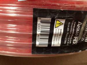 Apollo 12 in. x 100 ft. Red PEX-A Expansion Pipe in Solid customer return review photos