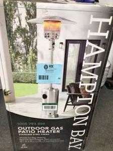 Hampton Bay 46000 BTU Stainless Steel Gas Patio Heater Customer return review photos
