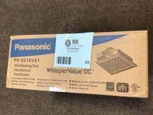 Panasonic WhisperValue DC Pick-A-Flow 50, 80 or 100 CFM Ceiling or Wall Low Profile Housing Depth Energy Star Bath Exhaust Fan Customer return review Photos