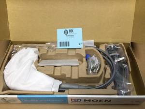 MOEN Hensley Single Hole Single-Handle Bathroom Faucet in Spot Resist Brushed Nickel Customer Return Review Photos