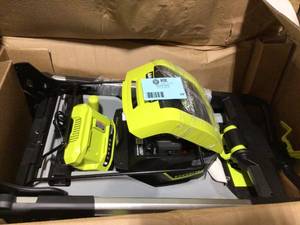 RYOBI  40V HP Brushless Whisper Series 21. in Walk Behind Self-Propelled All Wheel Drive Mower - (2) 6.0 Ah Batteries & Charger Customer return Review all pictures