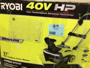 RYOBI RY40862VNM Snow Thrower Customer return Review all pictures
