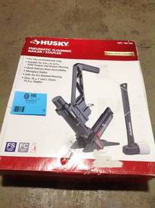Husky  Pneumatic 3-in-1 15.5-Gauge and 16-Gauge 2 in. Flooring Nailer and Stapler with Quick Jam Release Customer return Review all pictures