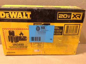 DEWALT  20V MAX XR Premium Lithium-Ion 6.0Ah and 4.0Ah Starter Kit Customer return Review all pictures