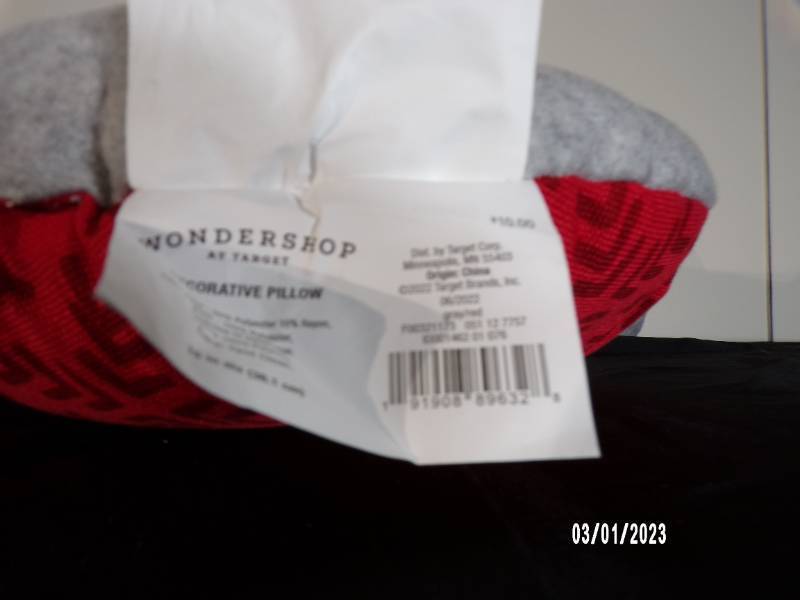 Lot of 3 Target Wondershop Decorative Pillows
