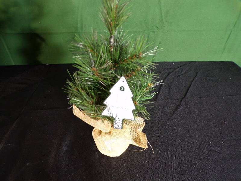 Lot of 3 Mini Christmas Decorative Trees