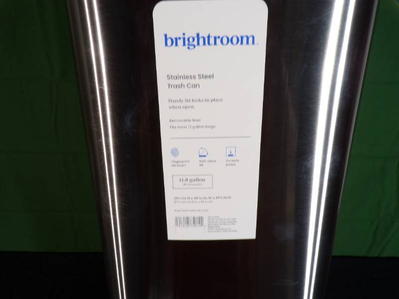 Brand New Stainless Slim Step Trash Can - Brightroom