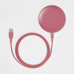 Brand New Heyday Wireless Charging Pad Qi Enabled 5W Dusty Pink w USB Cable Universal