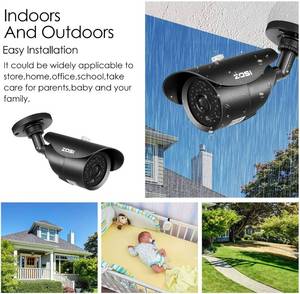 4 ZOSI ZG2612B DayNight Digital Security Cameras