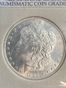 1884-O US MORGAN SILVER DOLLAR MS65 NCG SLAB